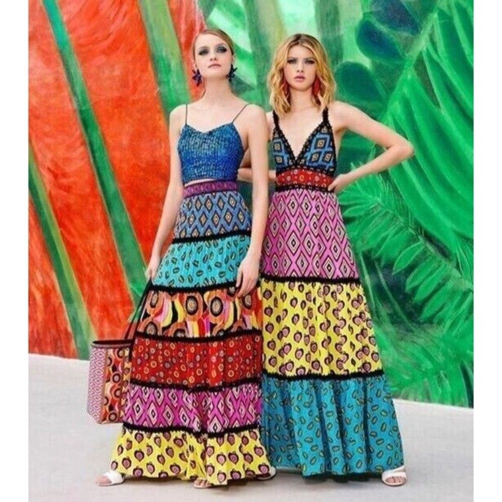 NWT Alice + Olivia  Maxi Dress $595 Sz 2 - Picture 2 of 14